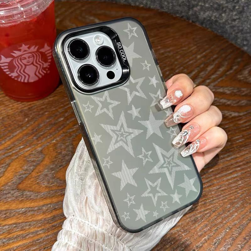 Compatible for Iphone16 15 14 16Promax 16Pro 15Pro 13 12 11 Case, Clear Case Plain White Background Soft TPU Shockproof Protective Case Stylish Patterns Phone Case Nic Junk Phone Cases