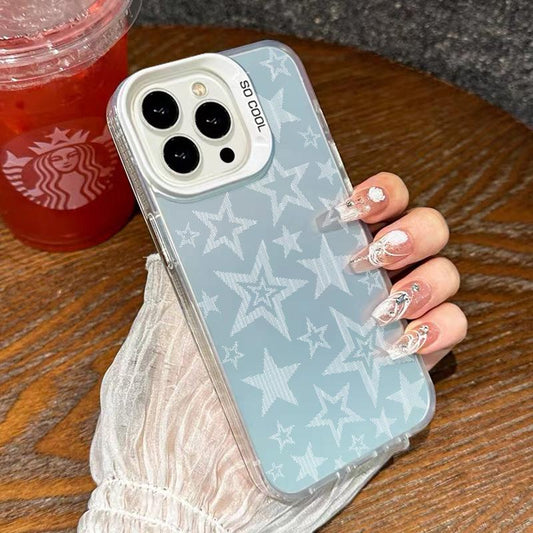 Compatible for Iphone16 15 14 16Promax 16Pro 15Pro 13 12 11 Case, Clear Case Plain White Background Soft TPU Shockproof Protective Case Stylish Patterns Phone Case Nic Junk Phone Cases