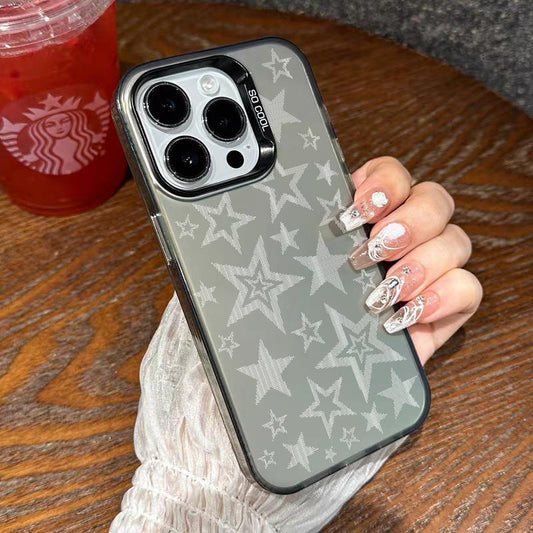 Compatible for Iphone16 15 14 16Promax 16Pro 15Pro 13 12 11 Case, Clear Case Plain White Background Soft TPU Shockproof Protective Case Stylish Patterns Phone Case Nic Junk Phone Cases